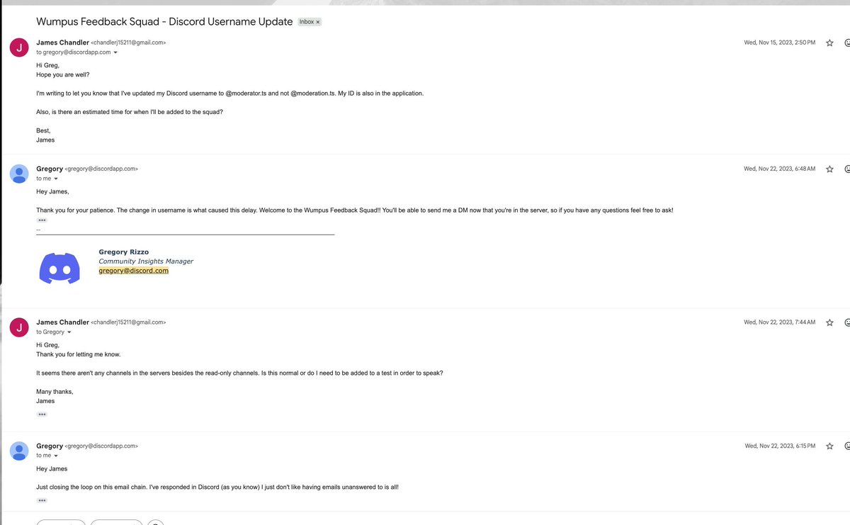 filterizing's tweet photo. Attached is proof I worked with you, NOT FOR you. @discord @discord_support (2/2) https://t.co/F5kgnsAjSm