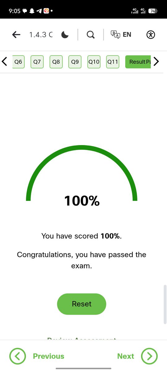 Yusufvgx's tweet photo. Day 6/70 🚀

Completed Networking Basics Module 1: Communication in a Connected World. 🌐

Learned about network types, connections, wireless &amp; mobile networks, communication principles, and network media.

#Cybersecurity #Networking #70DayChallenge https://t.co/ZHEmHDJFmh