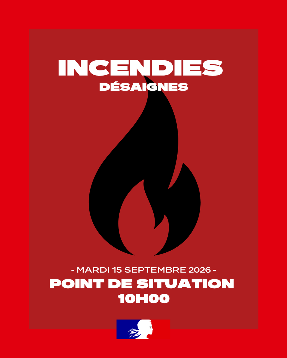 Image de Préfet de l'Ardèche : #Incendie | Mise à jour - 🔥 Incendie à Désaignes - Point de situation Mardi 15 sept. - 10h00

L’inc