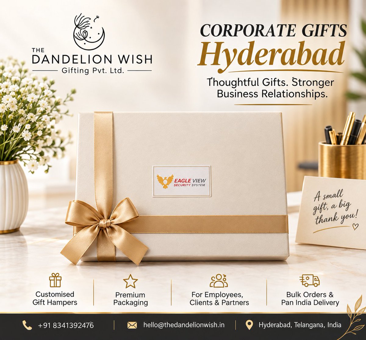 WishThe79932's tweet photo. Corporate Gifts Hyderabad for Company Celebrations
Planning a company celebration? 

Choose Corporate Gifts Hyderabadfrom The Dandelion Wish for thoughtful and customised gifting. Our hampers can be prepared for employees, clients.
Link:-https://t.co/jlf8cHMPi7 https://t.co/Ioq5C1QEtw