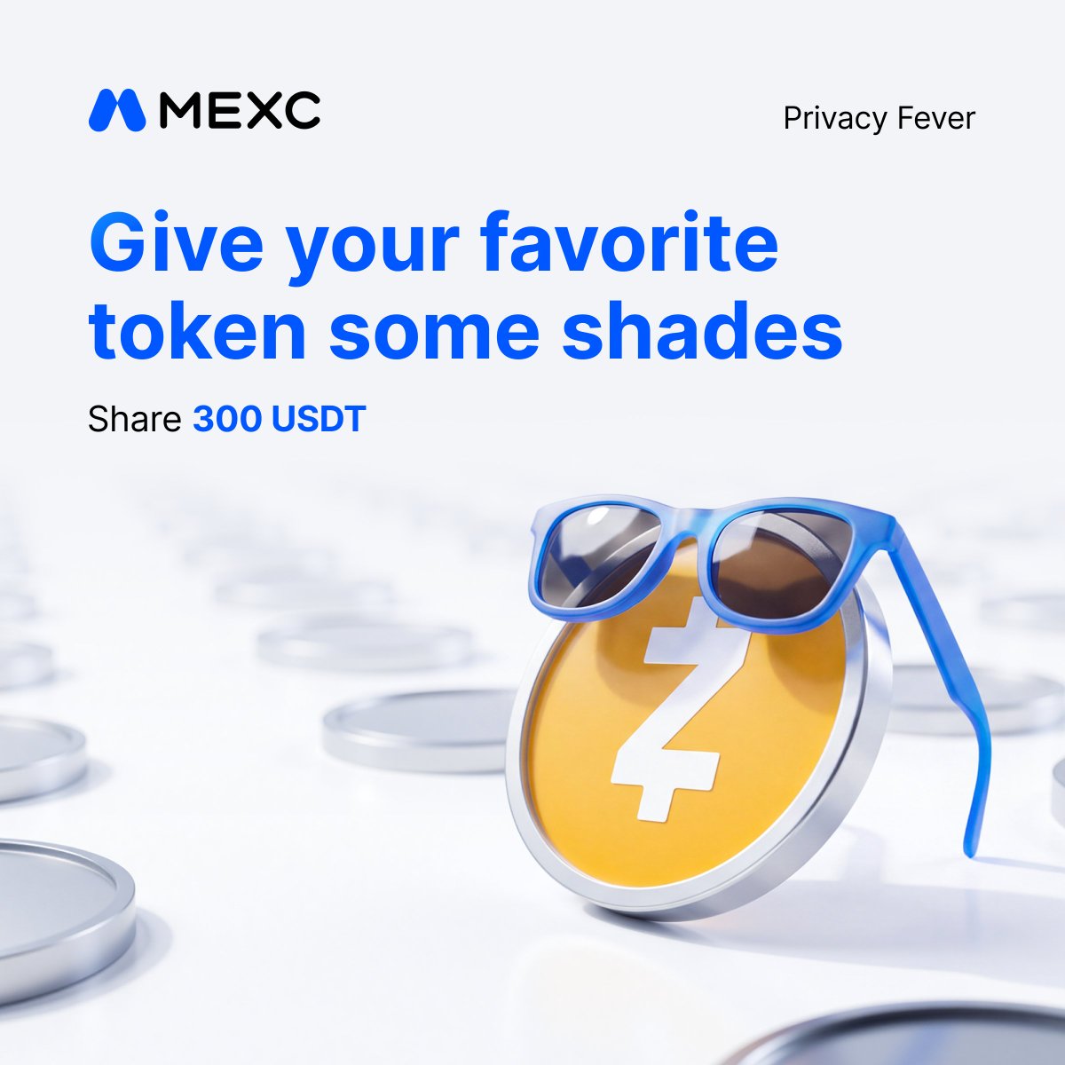Alpha_MEXC's tweet photo. 🕶️ Time to get creative with Privacy Fever！#MEXCSpotlight

Give your favorite privacy coin the ultimate degen look. 

🎁 15 winners share $300:
1️⃣ Follow @Alpha_MEXC
2️⃣ Reply with your creation + UID &amp; repost this

Ends Sep 18. 👉 https://t.co/TkKOlodVlQ https://t.co/2NU5XI8n0s