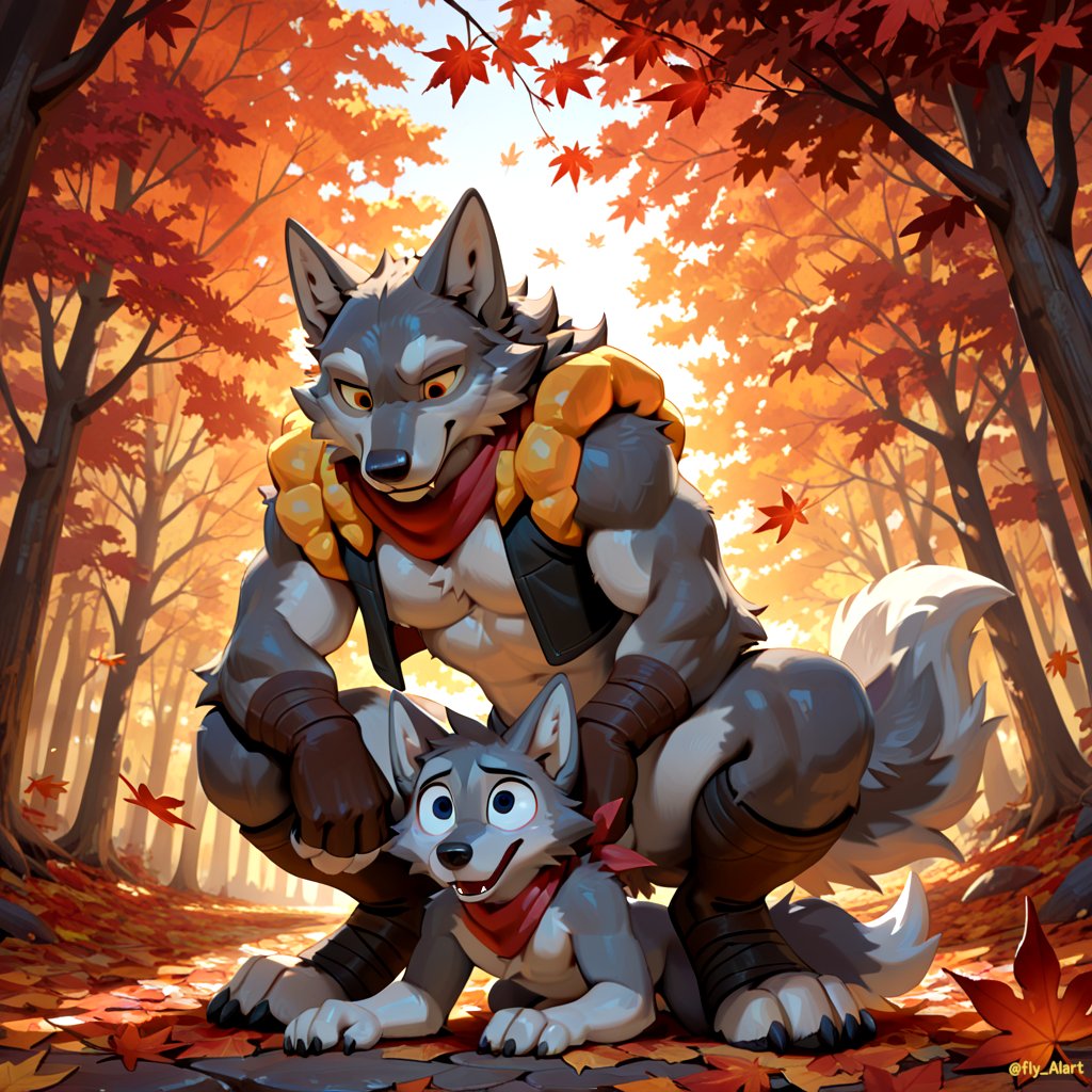 fly_AIart's tweet photo. Finally caught you, little wolf pup... Now it’s playtime. 🐺😈💦
#AI #AIart #furry #furryart https://t.co/VnfgIVuV4j