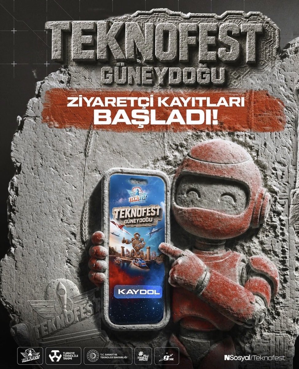 akcakalegm's tweet photo. TEKNOFEST ŞANLIURFA'DA!

Türkiye'nin teknoloji ve inovasyon şöleni

 TEKNOFEST

30 Eylül - 4 Ekim tarihleri arasında Şanlıurfa GAP

Havalimanı'nda teknoloji tutkunlarıyla buluşuyor!🇹🇷🇹🇷

#TeknofestGüneydoğu 
#teknofest 
#şanlıurfa https://t.co/nYhoIFEG7F