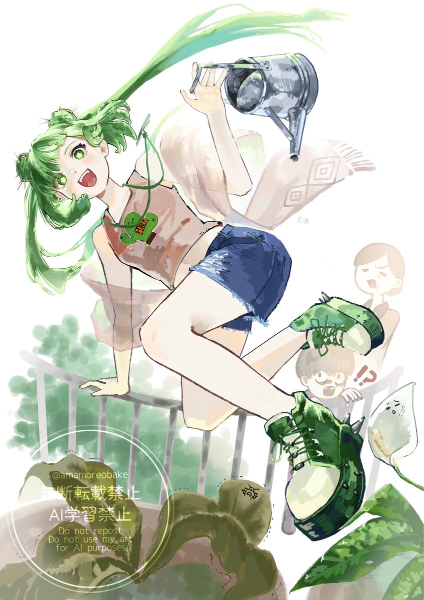 amamoreobake's tweet photo. #サボテン　#擬人化　#オリジナルイラスト https://t.co/wx5gsfAZCG