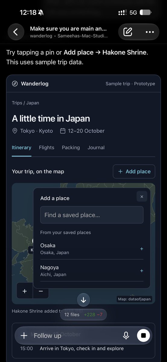 mohsaldotdev's tweet photo. TIL @OpenAI Codex app can build me an interactive prototype https://t.co/PtRJC2Snnu
