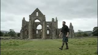 tourscotland's tweet photo. Tour #Scotland short 4K early #Autumn travel video Blog clip of a Scotsman wearing a kilt and and Sporran and walking by Cistercian #Glenluce #Abbey on #ancestry, #genealogy, #history visit and trip to #Dumfries and #Galloway https://t.co/qARfNzJmhU https://t.co/nGsn3K3snZ