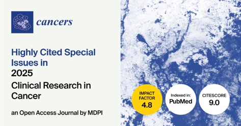 Cancers_MDPI's tweet photo. 🗂️We are delighted to share some highly cited #SpecialIssues in 2025 in the "#ClinicalResearch in Cancer" Section in Cancers
Explore them via this link👉https://t.co/s2mGpcMEPD
#ClinicalOutcome #TranslationalResearch #CancersMDPI @MediPharma_MDPI https://t.co/0KP01Frf3T