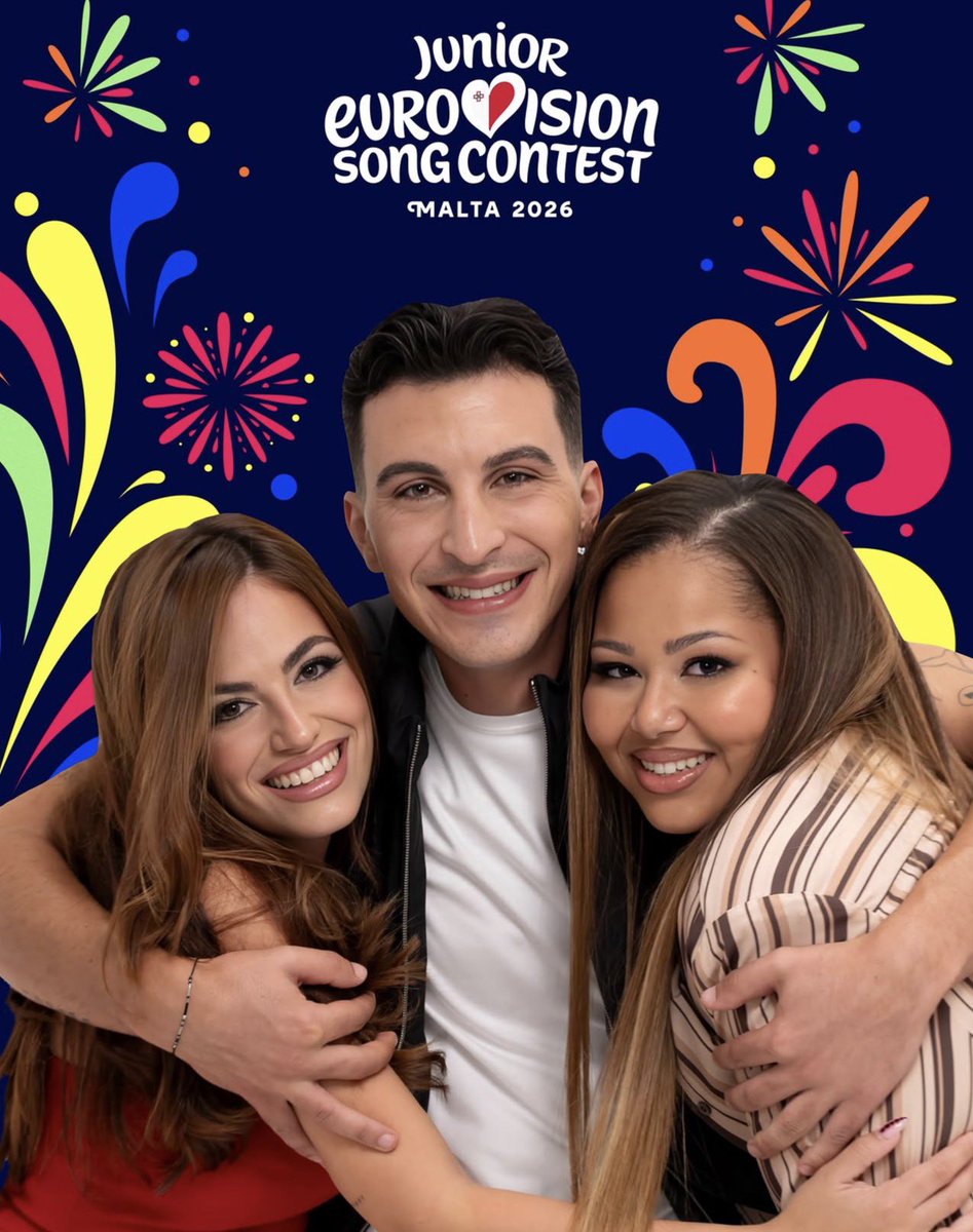EurovisionNewZ's tweet photo. 🇲🇹 Gaia cauchi &amp; Destiny and Keane Cutajar will host #JuniorEurovision2026 https://t.co/q1vs4K5KfC