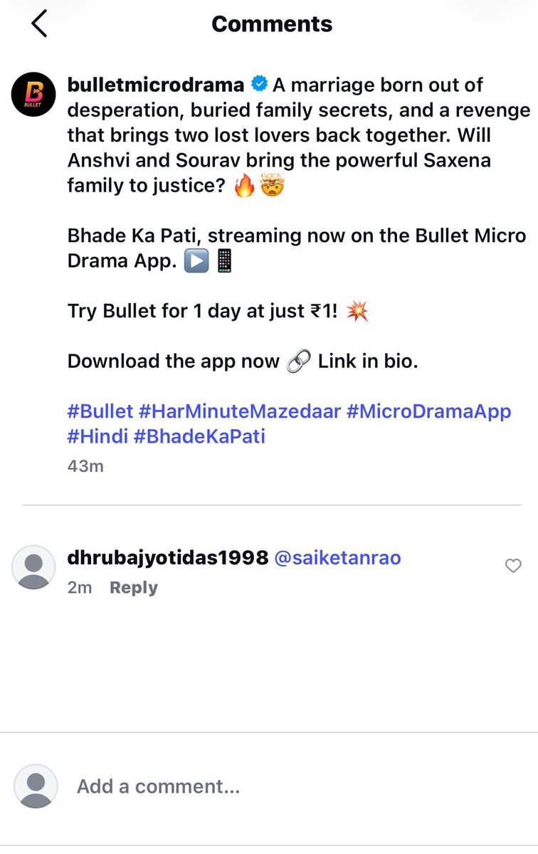 ivutrue's tweet photo. Tamarind account is the first one to comment under the post about the Sai show.Tamarind brainwashed him against Shivangi.She will make sure he leaves Shivangi
Tamarind won’t marry her fiancé.She is using her fiancé for coverup and he is using Shivangi and other woman for cover up https://t.co/6BKksugj0f