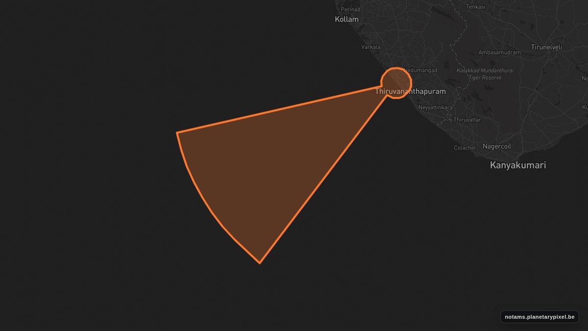 NotamUpdates's tweet photo. ROCKET ACTIVITY: INDIA
A 1h30m launch window opens on Sep 25 from Chennai Center, India.
Sep 25 · 05:30 to 07:00 UTC
See on map:
https://t.co/AqLDwkUuUb
#RocketLaunch #India #Thumba https://t.co/bPsY7gopdV