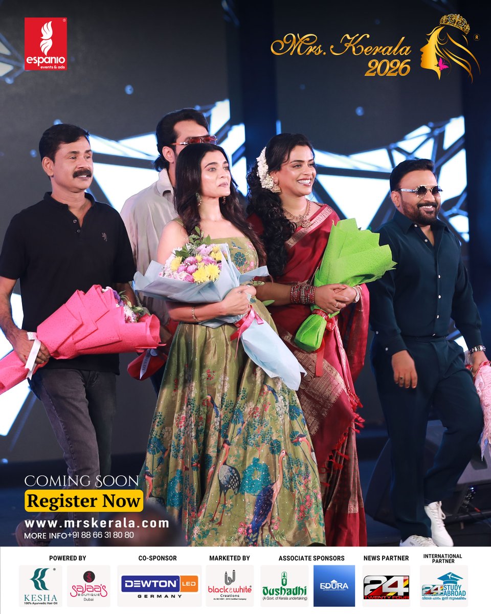 mrskerala19's tweet photo. ✨ It’s Your Time to Shine. It’s Your Time to Be Mrs Kerala 2026! 👑
📢 Registrations Are Now Open!
🔗 Apply Now: https://t.co/mxD2FOD5Vq
📞 +91 88 66 31 80 80
#MrsKerala2026 #MrsKerala #MrsKeralaPageant #KeralaBeautyPageant #MrsKeralaRegistration https://t.co/0Grukxb8h0