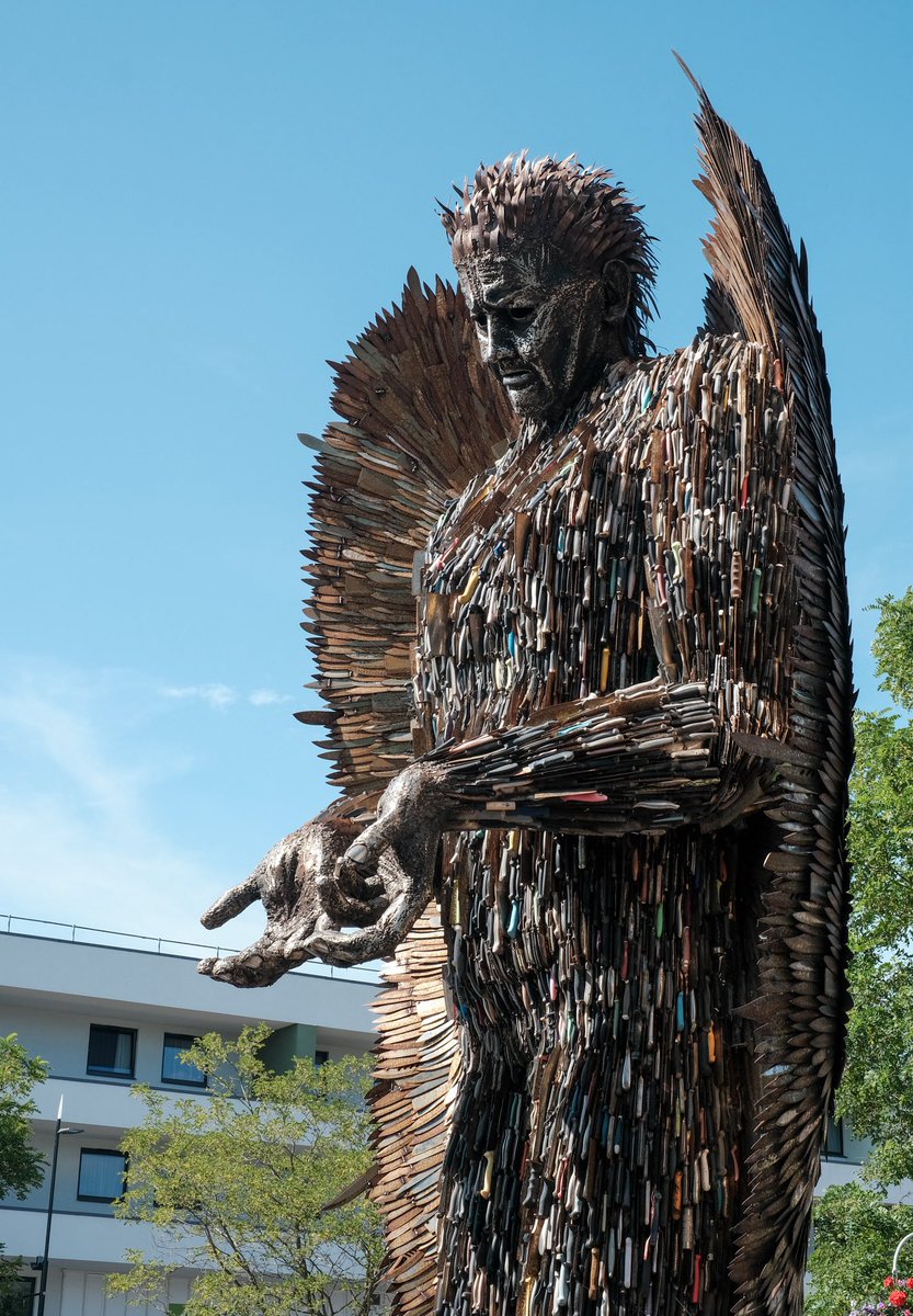 Preacherman56's tweet photo. #Alphabetchallenge #WeekKforKn
Knife Angel - Middlesborough https://t.co/tgqFlmAffF