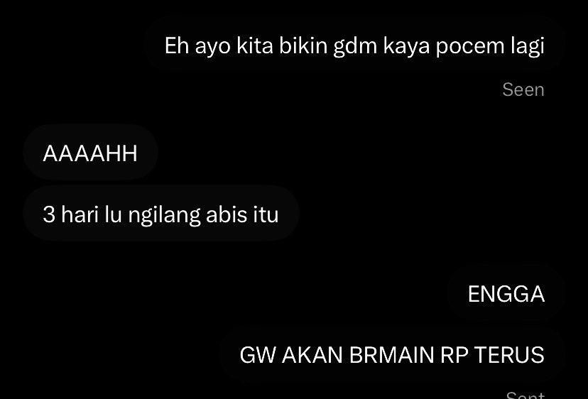 Giseatlle's tweet photo. Satu-satunya orang yang trust issue kalau diajak bikin GDM dan minta tolong nitip menfess...😅 https://t.co/38DfnnxyPY