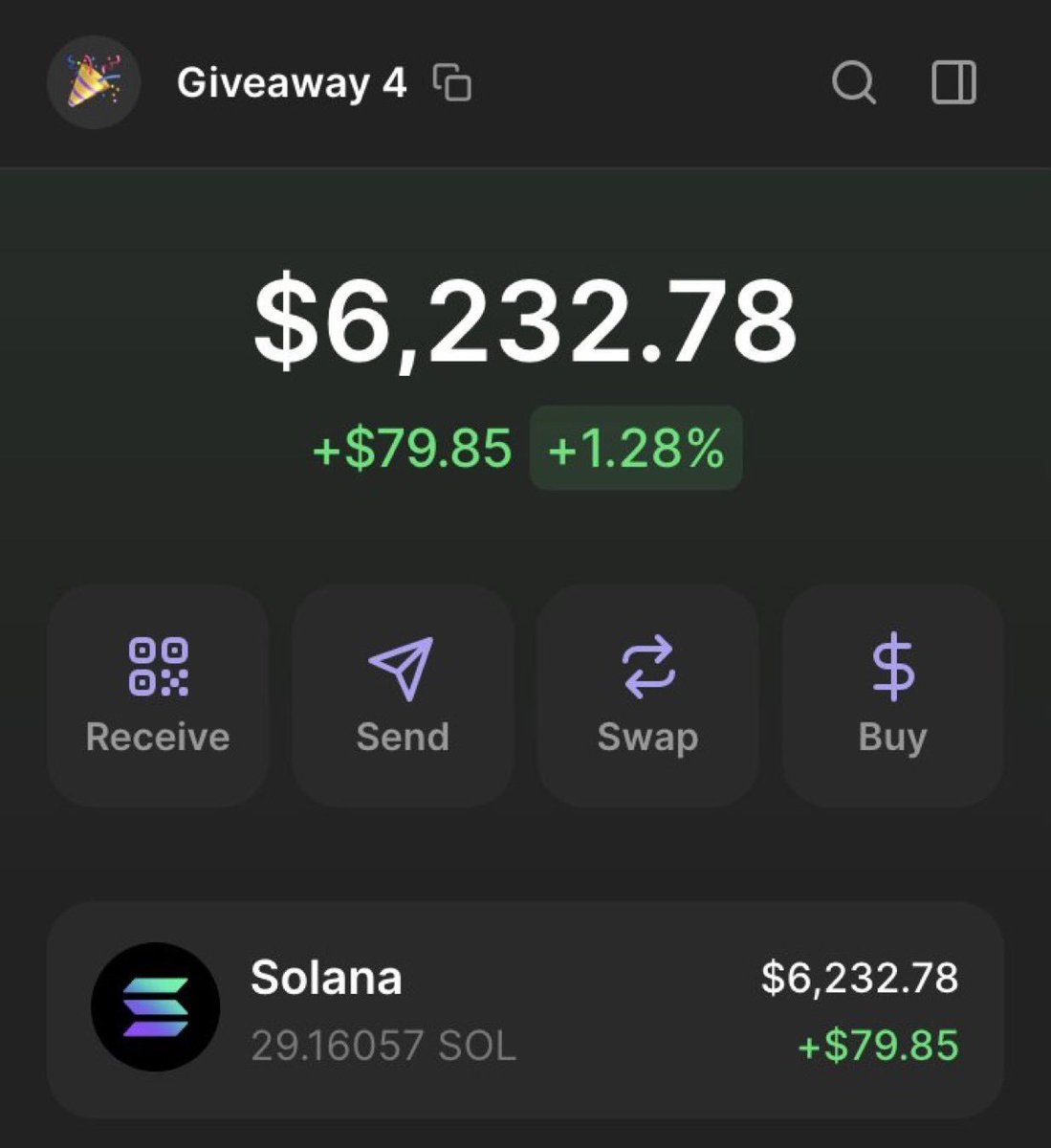 ZaraAi56190's tweet photo. $6,000 Giveaway 🎉

- Follow, like and retweet.
- Comment your $SOL address.

Turned $80 into $6K on memecoins in less than 2 days and decided to give it away.

I'll be sending $200 to 30 random followers in ~18 hours. https://t.co/d130Ck51ug