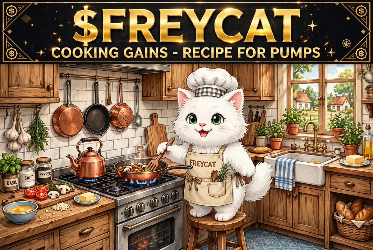 FreyaCat_bnb's tweet photo. Gm fams 🐈😻

This week is blessed 😻😘 are you still waiting?

Something sweet is cooking 🫕

$Freycat holders gets the rewards 

You can be part of this by getting a bag 🛍️ 💰 

CA:0x166E84b19E1bBBE1b5b8c033D6272da3740Ba489

$freycat cooking gains- recipe for pumps https://t.co/2RLY4BxGPE