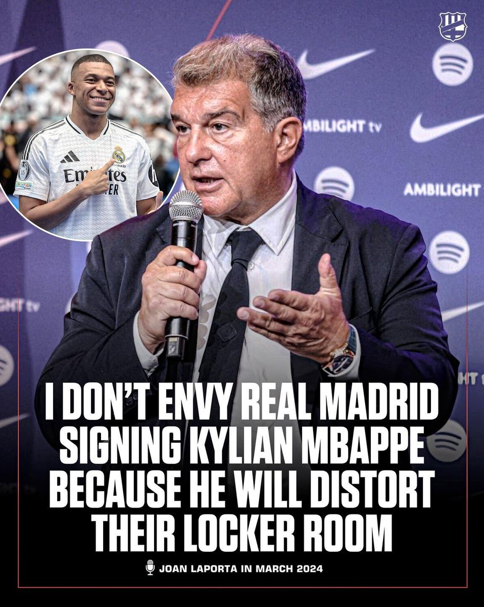 MagicalXavi's tweet photo. Funny how Laporta was right about Mbappe twice https://t.co/aqXHmaoRYs