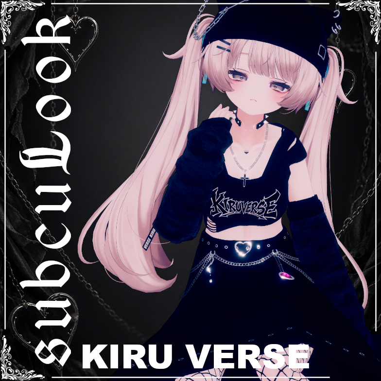 kiruverse's tweet photo. 新衣装サブカルックのページを公開しました！
https://t.co/moL8Oh45qT #booth_pm
9/19の18:00から販売開始！
公開を記念して抽選で3名様にDMにてフルパックギフトをお贈りします！
応募方法：このポストをRP＆@kiruverseをフォロー
集計期間：2026/09/18まで

#VRChat
#きるばーす

サムネイルのライティングはunity上ではなく実際にVRC内での見た目になります
使用させて���ただいたワールドはこちら
→https://t.co/ofwswFCYaK
絶景なのでぜひ行ってください！