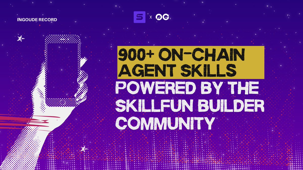 AISkillFun's tweet photo. Over 900 agent skills have been minted on SkillFun.

Each one is a step toward true ownership: code from GitHub, encrypted on @0G_labs, and minted as ERC-7857 NFTs.   

We couldn't have hit this milestone without the incredible builders in our community.   

See what’s live: ⬇️ https://t.co/Y9pIiQAQTk