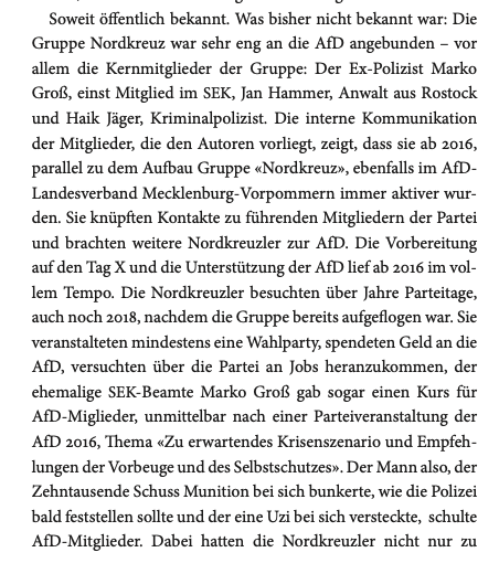DirkLaabs's tweet photo. 2024 haben wir über die direkte Verbindung der AfD Mecklenburg-Vorpommern zu der bewaffneten Gruppe Nordkreuz geschrieben. 

Ich finde, diese Infos wurden nie genug beachtet.

When it comes to the AfD:  Don’t be a goldfish.
Remember and report the facts. https://t.co/krDIPfhL3t