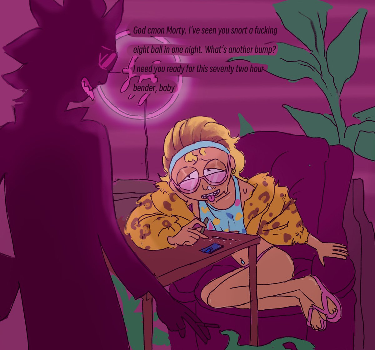 Oscitantgimp's tweet photo. Daily dose! #miamimorty https://t.co/mQtj3Qfj8g