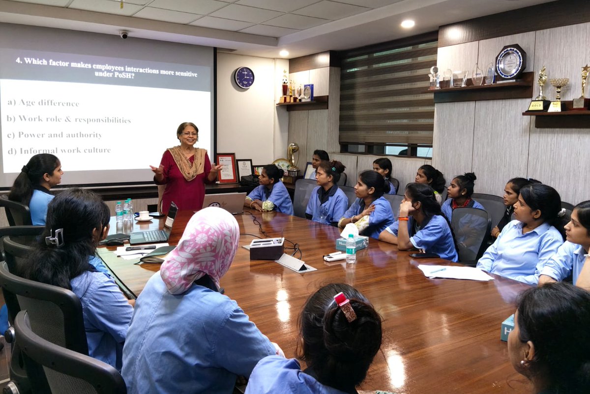 SADRAG18's tweet photo. On 5 Sep 2026, we conducted a PoSH session with a cohort of young girls who have entered the formal labour market with the aim to learn, skill and earn for their families at  the manufacturing facility of Sekisui DLJM, Greater Noida, https://t.co/ZwsolTl3de