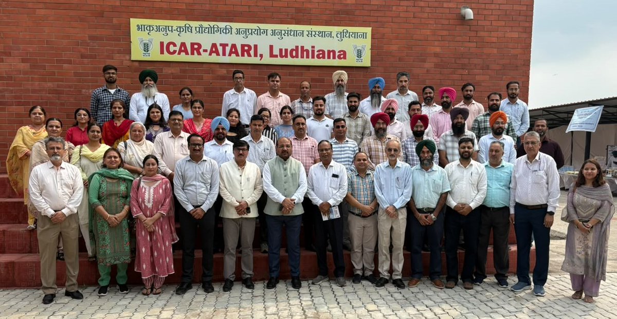 icarindia's tweet photo. 14 Sept 2026 | Ludhiana:
 Dr. M. L. Jat, DG, ICAR led a Scientist–Farmer Interaction, focusing on Rabi priorities, sustainable agriculture and farmer-centric solutions. #ICAR @ChouhanShivraj @PIB_India @AgriGoI https://t.co/HuNW1OEP8Z