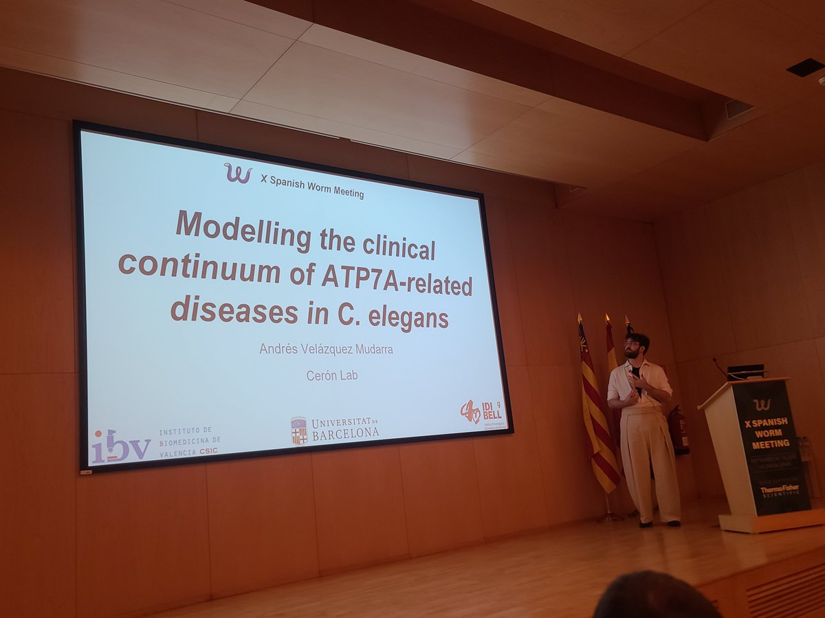 gusaneros1's tweet photo. @IBV_CSIC @IISLaFe @monkeyplatillos @thermofisher @wormbuilder @KAUST_News @adelcarmenf @nstroustrup1 @CRGenomica @NeuroAlc @GWtweets @icvs_uminho @AMV_REDOX @ibis_sevilla @i3S_UPorto @CABD_UPO_CSIC @Claycomb_Lab @BianchiLab @Inserm_EN @CNRS @TheVilchezLab @CECAD_ @CE3CResearch @Olmedo_lab @unisevilla @artal_sanz @Biopolis_SL Morning session chaired by Montse Porta @Rabbs20 @NMSBlab and @MfPez @IBMB_CSIC

👩‍🎓Arantza Barrios @uclnews
🧑‍🎓Israel Campo-Bes @IBV_CSIC
🧑‍🎓Andrés Velázquez-Mudarra @CeronLab @idibell_cat @IBV_CSIC https://t.co/4y1UCTNkzH