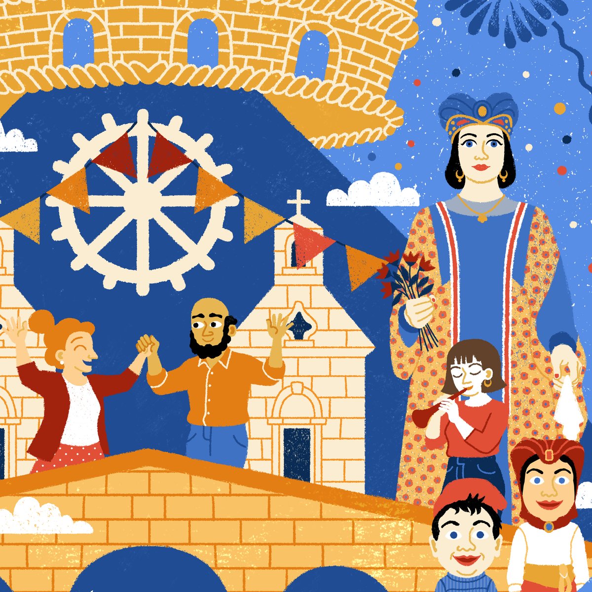 DaliaAdillon's tweet photo. Cartell de la Festa Major de Roda de Ter 2026! 🎉

Un encàrrec que m’ha fet molta il·lusió. Com a rodenca que soc, gaudeixo cada any de la Festa Major i, per tant, ha estat especialment bonic poder-ne fer el cartell aquest any. https://t.co/vpE1QD2P2L