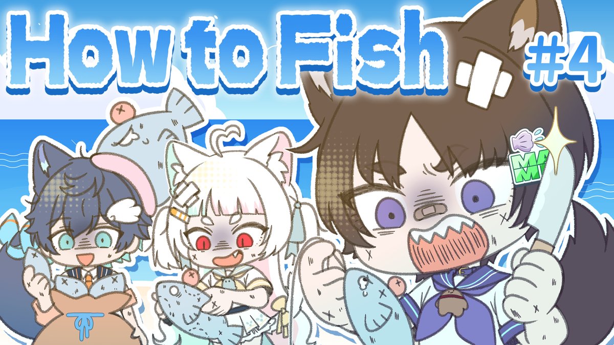 Ponjushi's tweet photo. ぽんジュ～ル！🌊

動画投稿しました！

魚を釣ってボコって金を稼ぐゲーム【How to Fish】のパート4です！

▼動画はこちら
おい、敵強すぎんぞ！※爆音注意
https://t.co/AgigdrCUvR

#ぽんこつ三獣士 #HowtoFish https://t.co/AGi9iq1iPf