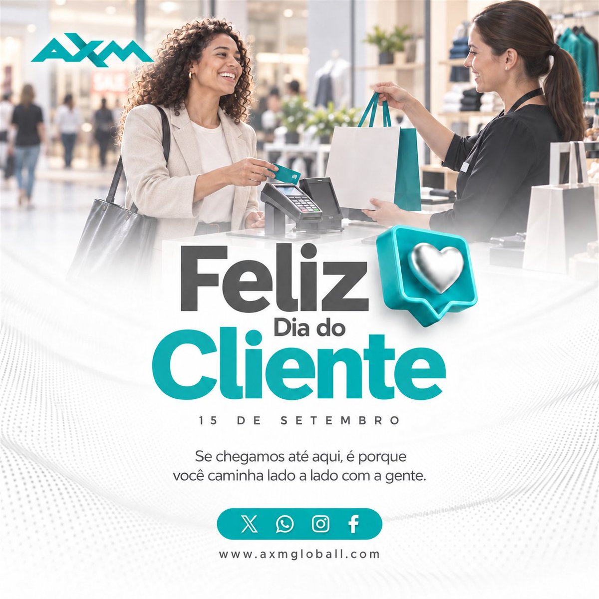 axmgloball's tweet photo. 💙 Hoje é o #DiaDoCliente e a verdade é uma só: a gente não seria nada sem vocês do outro lado da tela!

O nosso muito obrigado por cada escolha, parceria e confiança de sempre. Vocês são brabos! https://t.co/7sKPum1iMr
