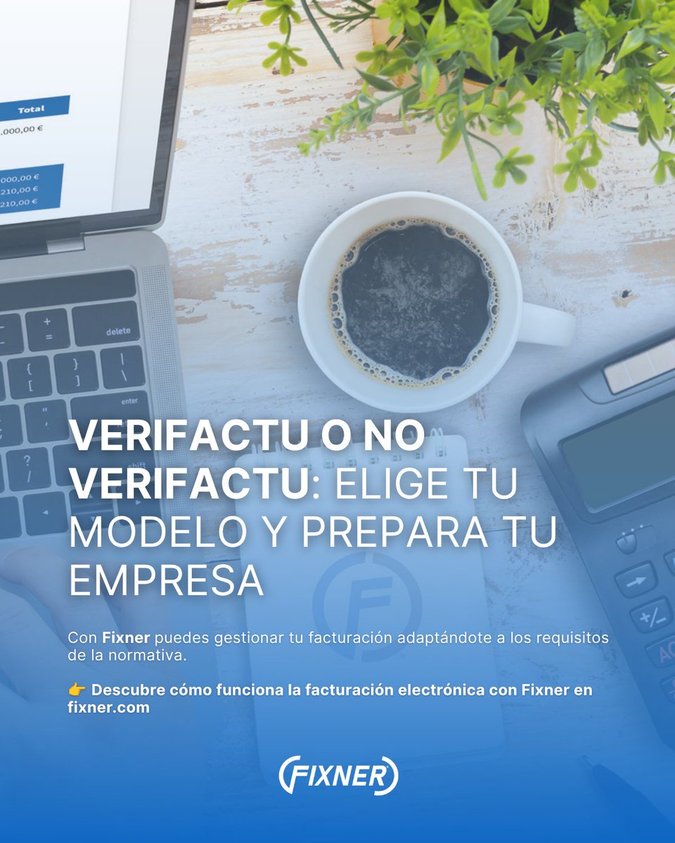 fixner_com's tweet photo. ¿Tu empresa está preparada para VERI*FACTU en España?

👉 Descubre cómo gestionar tu facturación con Fixner: https://t.co/Gf25fWyUzp https://t.co/DOBkDtUuXh