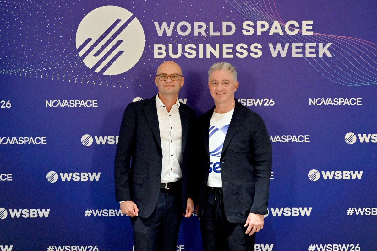 SES_Satellites's tweet photo. Live from #WSBW26 in Paris: Our CEO, Adel Al-Saleh, took the stage today to share his vision for the future of the satellite industry and SES's continued evolution as a space solutions company.

A key theme of his message was that what we provide customers goes far beyond capacity. Today's government, aviation, and enterprise customers need mission-focused solutions, and SES is uniquely positioned to deliver end-to-end services that support their most critical operations.

As we continue to vertically integrate our capabilities, we're expanding our focus beyond connectivity into areas such as sensing, space situational awareness, hosted payloads, direct-to-device (D2D) services, and next-generation secure communications. Combined with our multi-orbit capabilities, these solutions are helping build more resilient, secure, and flexible networks for the future.

Adel also highlighted how innovations such as meoSphere and IRIS² are advancing secure connectivity and enabling new possibilities for governments and institutions across Europe and beyond.

As part of that vision, he discussed our expanded collaboration with @elveomobile,  which will strengthen Europe's direct-to-device ecosystem by combining SES's multi-orbit capabilities with Elveo's patented D2D technology.

This collaboration will help establish D2D satellite manufacturing and supply chain capabilities in Europe, supporting the development of a unique multi-orbit architecture designed to deliver reliable, sovereign, and secure connectivity for governments and institutions.

Read the press release: https://t.co/Mo6TUaH1a3

#WSBW26 #SpaceTech #SatelliteCommunications #DirectToDevice #IRIS2 #Government #Aviation #Connectivity #Innovation #SpaceEconomy