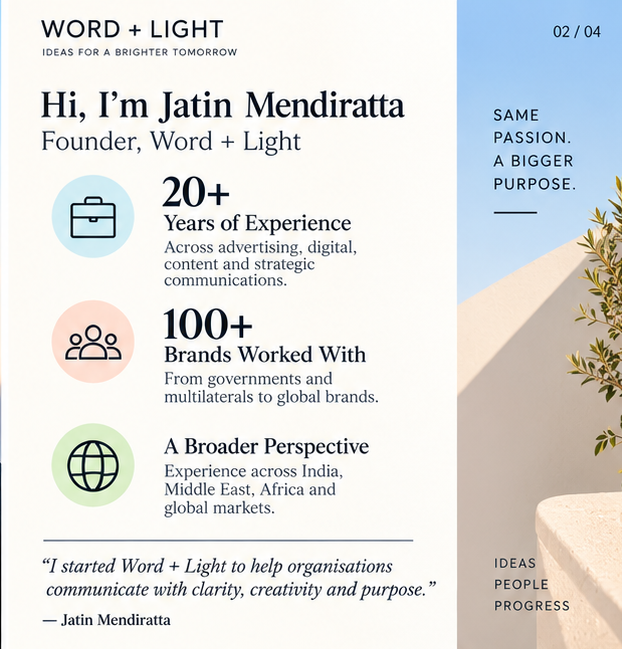 wordpluslight's tweet photo. 20+ years. 100+ brands. One lesson

If your brand needs visibility, engagement or communication that converts, let’s find a way.

We turn communication challenges into strategy, ideas and measurable impact.
👉 Book a FREE consultation https://t.co/x5qtBcmgaZ https://t.co/4WUezANb2I