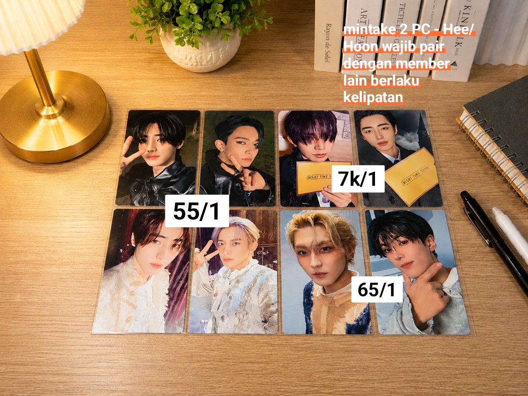 cclouhoon's tweet photo. WTS Enhypen photocard
Help RT - ♡
• read tnc first !!
• 💸 on pict (mintake 2pc)
• ✘ adm 🍊
• ✔ condi for serious buyer
• dom jatim

t. wts pc jake jay sunghoon jungwon ni-ki sunoo heeseung cahol postcard stiker ready ina https://t.co/1WU5oG1aeo