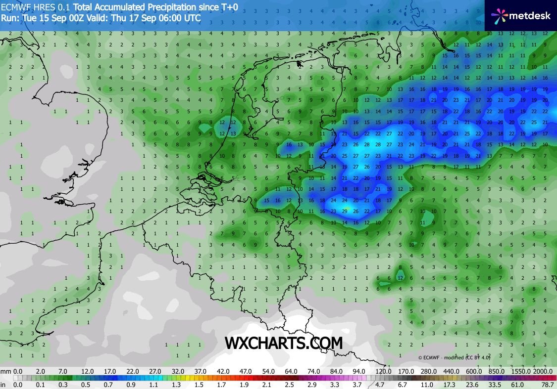 Roodescho1's tweet photo. Eerst wisselvallig later meest droog. https://t.co/uhs6WJCL15