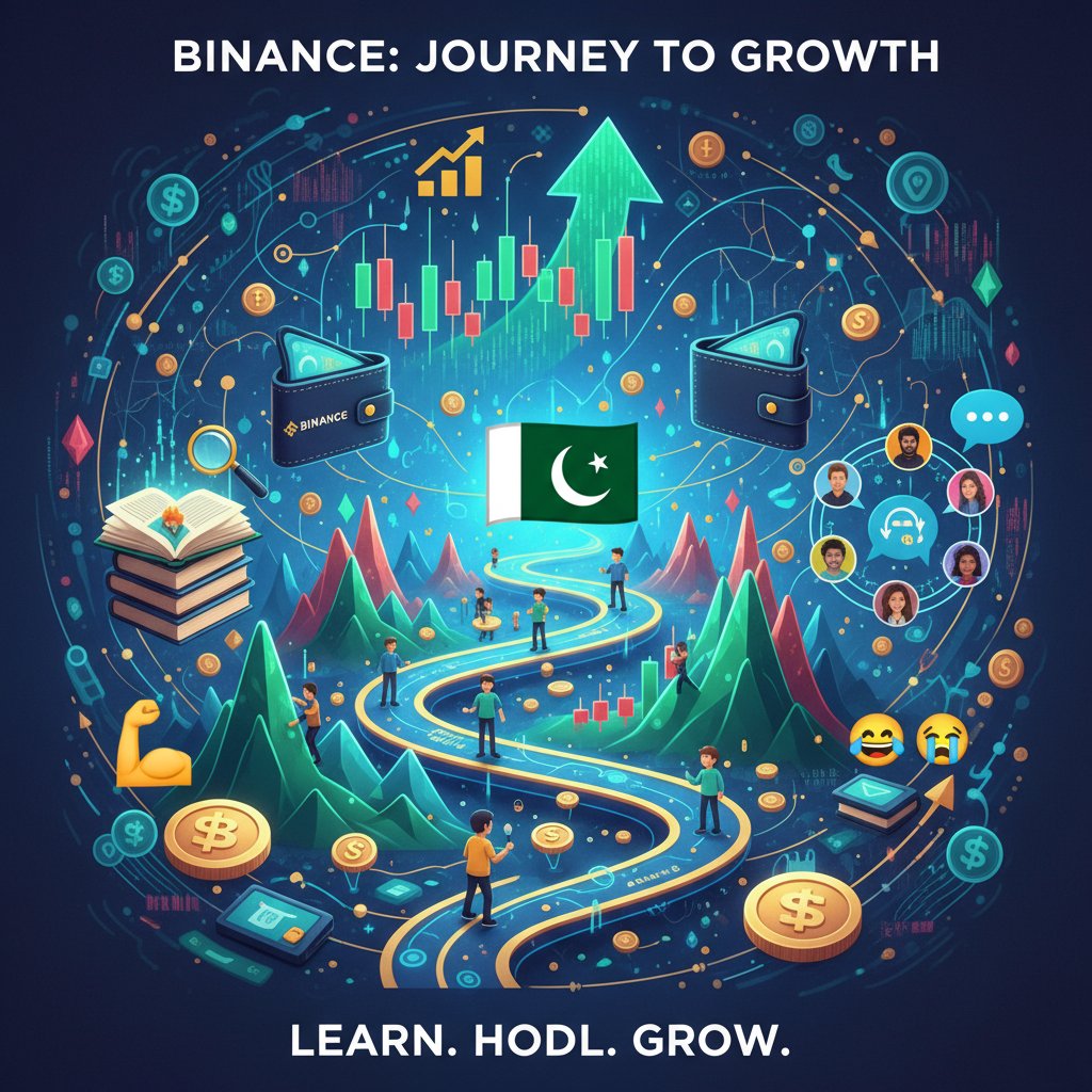 HANEENm7vi's tweet photo. My Binance story didn’t start with me knowing everything.

Actually, it started with me knowing almost nothing. 😭

I remember looking at crypto charts and thinking… what are all these candles even trying to tell me? 😂

Wallets, networks, spot, futures, orders, security, market movements — everything felt complicated at first.

But I’ve always had one problem…

I get stubborn when I decide I want to learn something. 💅🏻

So I stayed.

I started learning little by little.
One concept today.
One mistake tomorrow.
One new lesson after that.

Some days I understood the market.
Some days the market humbled me. 🤡
And some days I just stared at the chart like it personally offended me. 😭

But every day I learned something new.

Eventually, Binance stopped feeling like a confusing screen full of numbers. I started understanding what I was looking at, paying more attention to security, learning about wallets and networks, following market movements and becoming more confident in my own decisions.

And then something unexpected happened…

I started sharing my journey too.

Posts, polls, campaigns, learning about new projects, interacting with the community — slowly, I became more active instead of just watching from the side.

I’m still learning.
I’m still making mistakes.
I’m still figuring things out.

But I’m no longer that girl who looks at a chart and says, “What is happening here?” 😭

Now I look at it and say:

Okay… let’s see what you’ve got. 💅🏻📈

Binance has been a part of my learning era, my confused era, my comeback era and honestly… my main-character era too. 🖤

I don’t know exactly where this journey will take me.

But I know one thing:

I’m not here to just watch other people build their story.
I’m here to build mine. 🇵🇰

And trust me…

This baddie is still loading. 🤌🏻
#Binance  #Binance #LearnWithBinance #Mystory