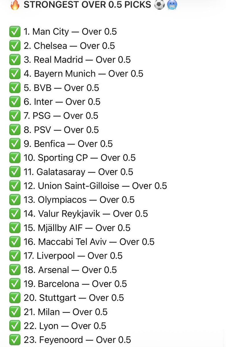 Bigmoneytips91's tweet photo. Individual over 0.5 ✅️

Sportybet - P3FSYP https://t.co/fPccyHZcMZ