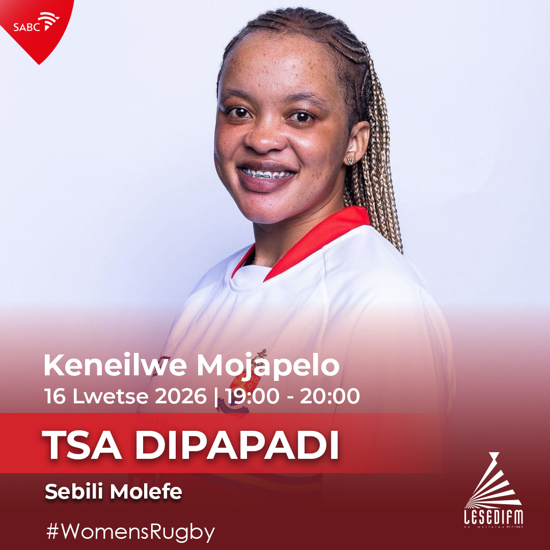 LesediFM's tweet photo. #TsaDipapadi le @SebiliMolefe.
π€Re bua le Keneilwe Mojapelo ka #WomensRugby.
π: 086 000 3084
π²: 079 758 5066
π: https://t.co/4WGalUnGiR https://t.co/JU9jaV8zIv