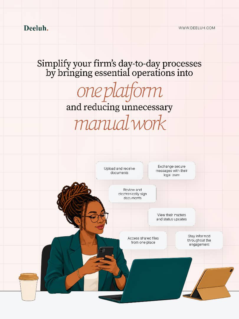 askdeeluh's tweet photo. Legal work shouldn’t get buried under administrative tasks ⚖️.

Bring legal operations into one platform. Work smarter, not harder.

🔗 Website in bio

#Deeluh #LegalTech #LegalInnovation #LawFirms #LegalOperations https://t.co/xHekJlv720