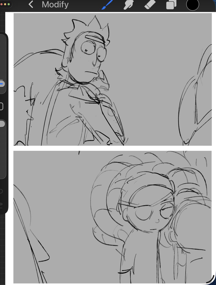 Oldmenyao_i's tweet photo. Wip sketch (2) 
#prickcest #mortycest https://t.co/fCGyJfsFR0