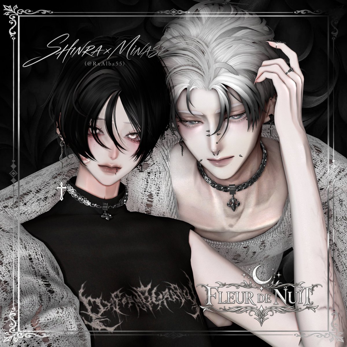 Veloa_VRchat's tweet photo. ✦ NEW RELEASE ✦

新作チョーカー
 「Fleur de Nuit」
本日より販売開始しました。
繊細な装飾と、首元で揺れるフルールモチーフ。
静かな夜を思わせる、上品なチョーカーです。
ぜひチェックしてみてください。

https://t.co/YiVadirJ5j https://t.co/bz0LHJF7de