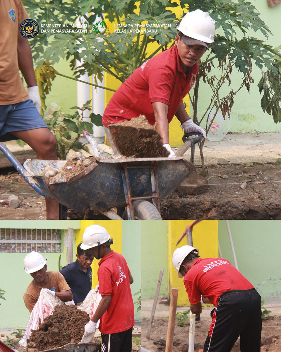 go_lpd's tweet photo. Berbenah, Tidak Selalu Tentang Megah! 🛠️

Warga binaan Lapas Pekanbaru turut berkontribusi secara sukarela dalam pembuatan fasilitas sanitasi sebagai bagian dari pembinaan Giatja. Belajar, berkarya, dan memberi manfaat bagi lingkungan.

#LapasPekanbaru #Pemasyarakatan https://t.co/cG2lJngUj9