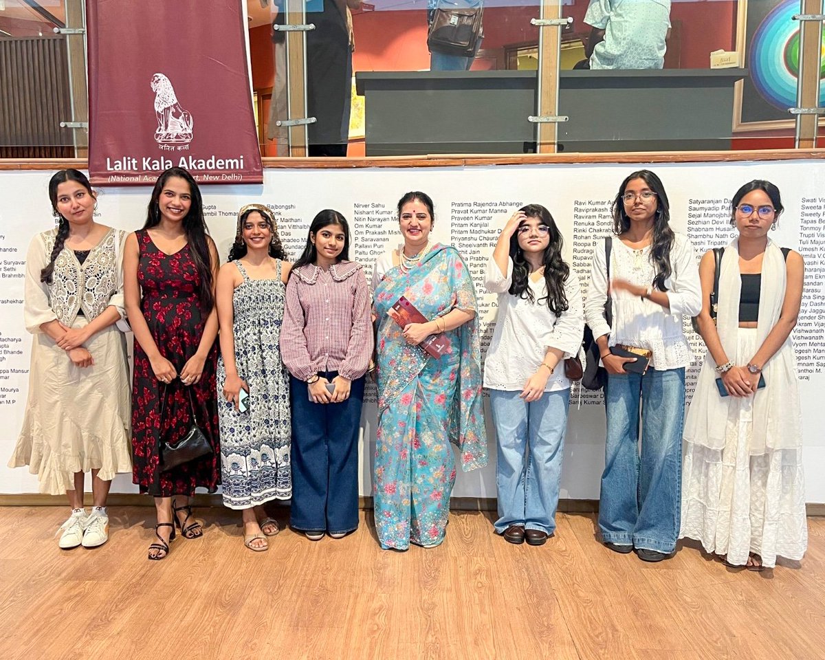 LalitKalaLKA's tweet photo. Art Beyond Boundaries

Students from the Department of East Asian Studies, University of Delhi, visited the Lalit Kala Akademi Art Gallery and explored the ongoing 65th National Exhibition of Art 2026.

The visit offered a unique opportunity to engage with diverse
(1/2) https://t.co/8zsb1iY3Of