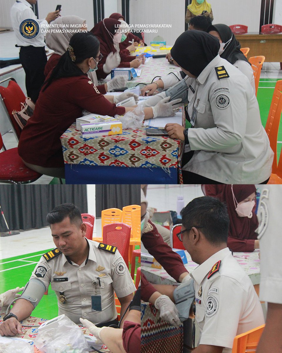 go_lpd's tweet photo. Sehat, Peduli, Bersama. 💙

Lapas Pekanbaru melaksanakan tracing Tuberkulosis (TB) dan Cek Kesehatan Gratis (CKG) sebagai langkah deteksi dini dan mendukung pembinaan yang optimal. 🩺✨

#LapasPekanbaru #Pemasyarakatan https://t.co/p8CTFDizOn