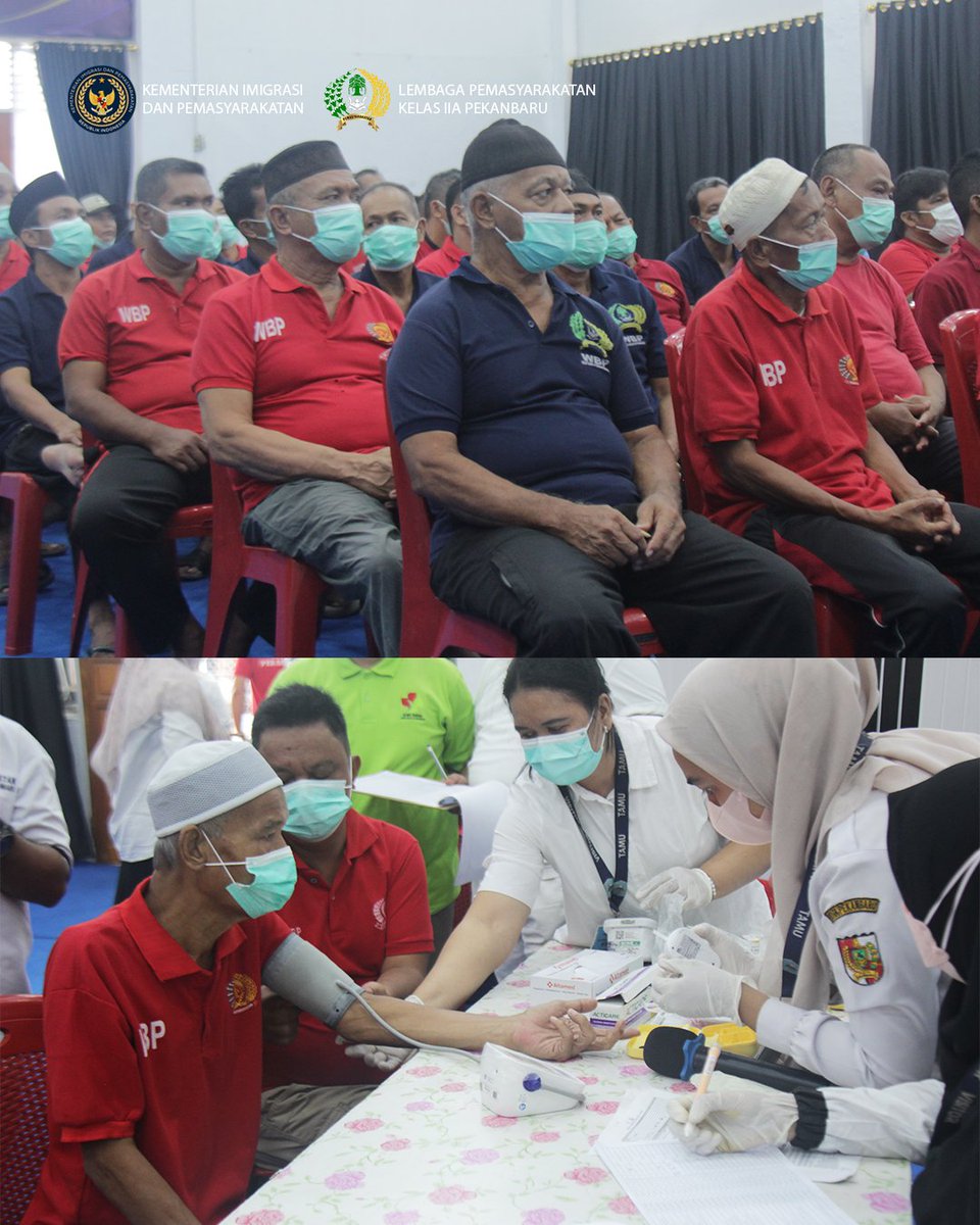 go_lpd's tweet photo. Sehat, Peduli, Bersama. 💙

Lapas Pekanbaru melaksanakan tracing Tuberkulosis (TB) dan Cek Kesehatan Gratis (CKG) sebagai langkah deteksi dini dan mendukung pembinaan yang optimal. 🩺✨

#LapasPekanbaru #Pemasyarakatan https://t.co/p8CTFDizOn