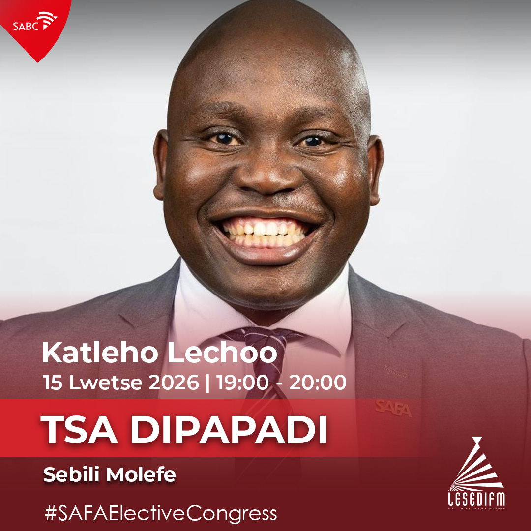 LesediFM's tweet photo. #TsaDipapadi le @SebiliMolefe.
π€Re bua le Katleho Lechoo ka #SAFAElectiveCongress.
π: 086 000 3084
π²: 079 758 5066
π: https://t.co/4WGalUnGiR https://t.co/nlaSdkasm7