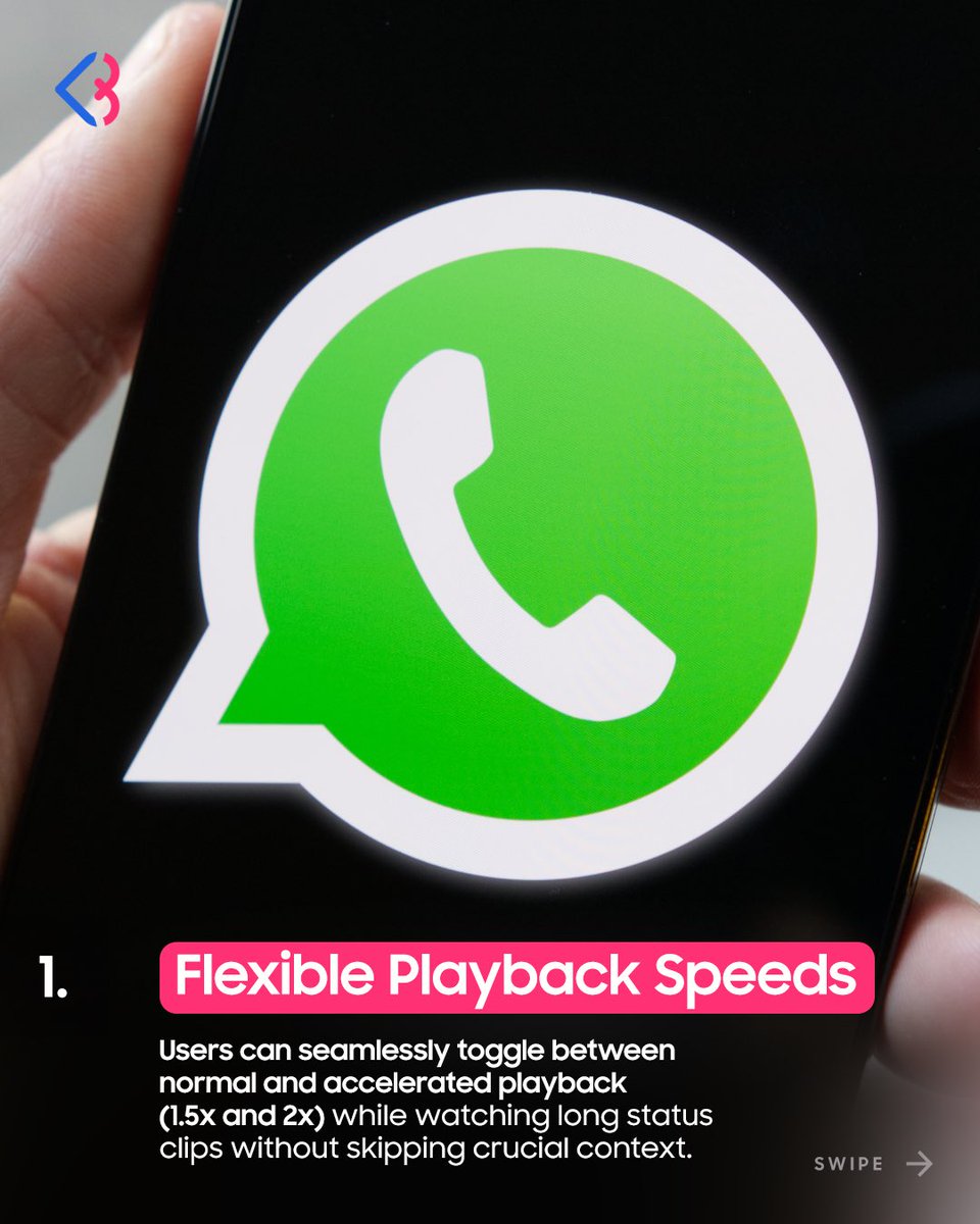 BuyFansOfficial's tweet photo. WhatsApp is rolling out 2x playback speed controls for video status updates.
.
Follow our BuyFans account for real-time social media news and digital feature breakdowns! 👇
#BuyFansTips #BuyFans #WhatsApp #SocialMediaTrends #MobileApps https://t.co/dyCIFVbOgq