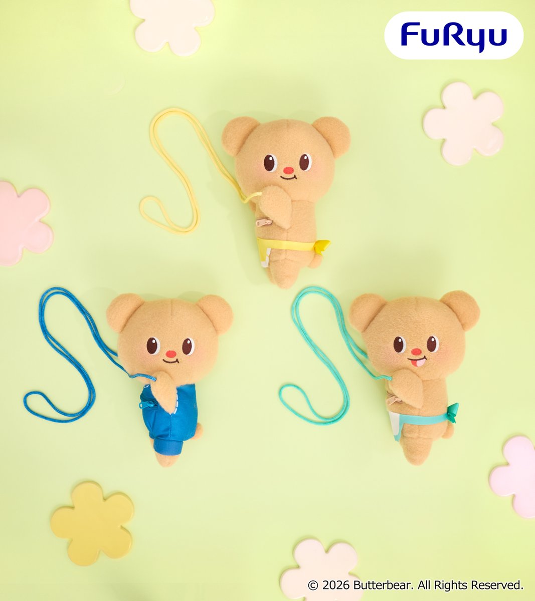 FURYU_prize's tweet photo. ＼フリュープライズ新着情報／

海外で話題沸騰中❣️タイ発の人気キャラクター「バターベア」が9月も登場🧸🧈

💛すやすやおやすみBIGぬいぐるみ
┗パジャマ姿＆寝そべりポーズに癒される💤

💛だきつきポシェット
┗ぎゅっと抱きついてるように見えます😍

9月下旬より順次展開💞
ほしいと思ったら🧸の絵文字をコメント！
サイズや取扱店舗など、詳しくはスレッドからチェックして��✅️

📢フリュープライズ・フリューぬいの情報は、本アカウントで続々と公開中です！

#バターベア　#Butterbear
@butterbear50431