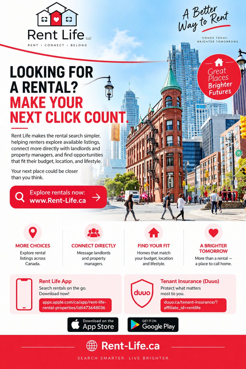 RentLife2020's tweet photo. Looking for a rental? Make your next click count. 🏡

👉 Explore rentals now: https://t.co/taOgHTv7gT

Save this for your next move, and share it with someone who’s searching today.

📱 Rent Life app: https://t.co/UcAhcvbmWx
🔒 Tenant insurance (Duuo): https://t.co/Wtw1kBxOei https://t.co/LtIuLeQwgB