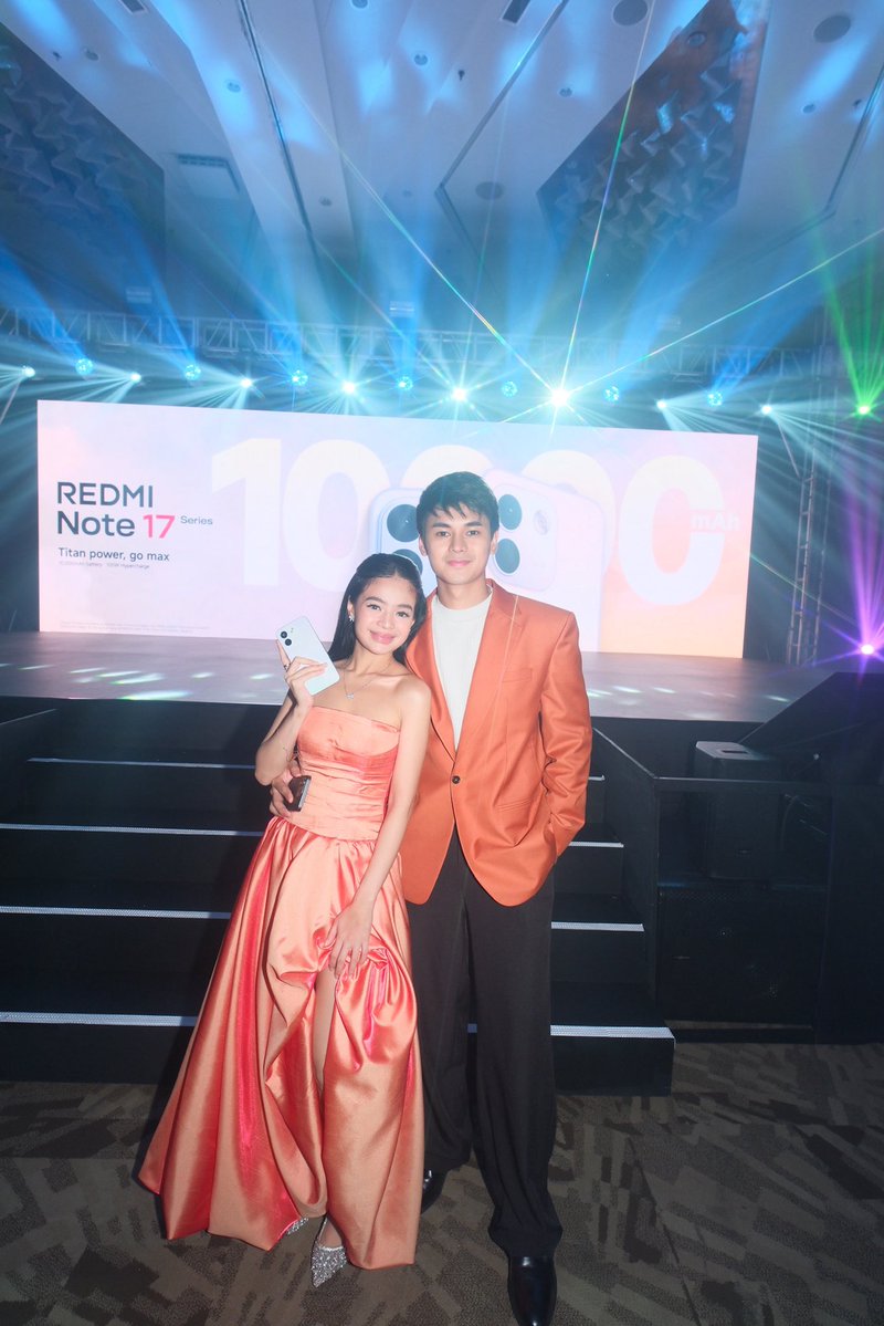 Sparkle_GMA's tweet photo. Dustin Yu stepped out for the REDMI Note 17 Series launch event with Bianca De Vera by his side. 🫶📱

#DustinYu #BiancaDeVera #REDMINote17Series https://t.co/B8Pqf0GT0r